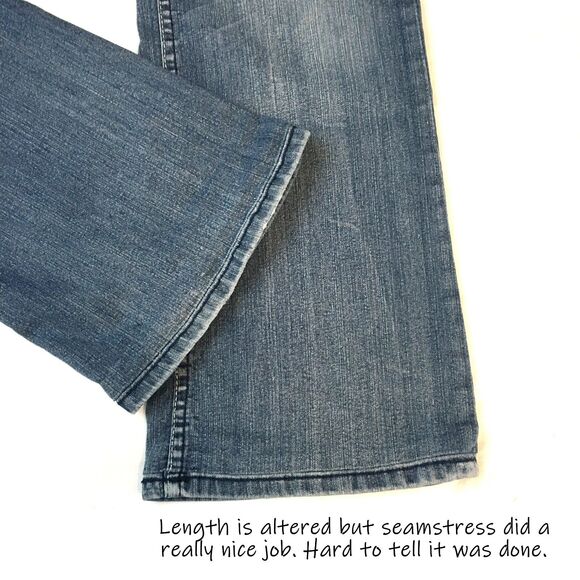 VIGOLD Low-Rise MEDIUM-Wash Bootcut Women's Jeans, Size 9 - Picture 8 of 9